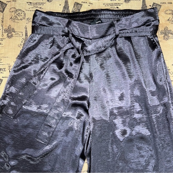 Torrid NWT! Dark Navy Blue Silk Charm Wide Leg Pant Size 2X (18-20) - Picture 6 of 15